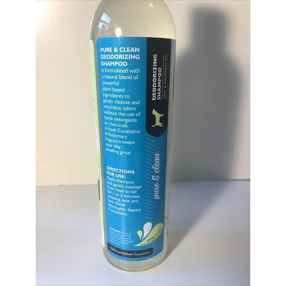 Natural Pet Dogs Shampoo deodorizing eucalyptus & rosemary 12 oz